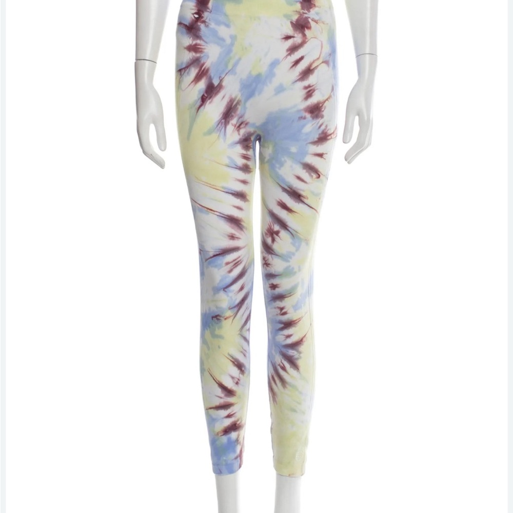 Tory Sport Blue and Yellow Leggings Dynamic Tie-Dye. New without tags, NW